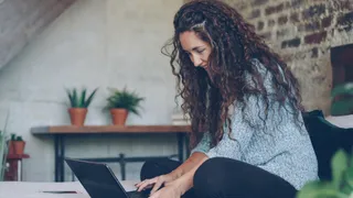 Person relaxing away from screens